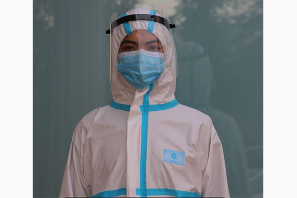 Wholesale disposable hat - Disposable Protective Clothing protective suit p1003 – Kingstone detail pictures